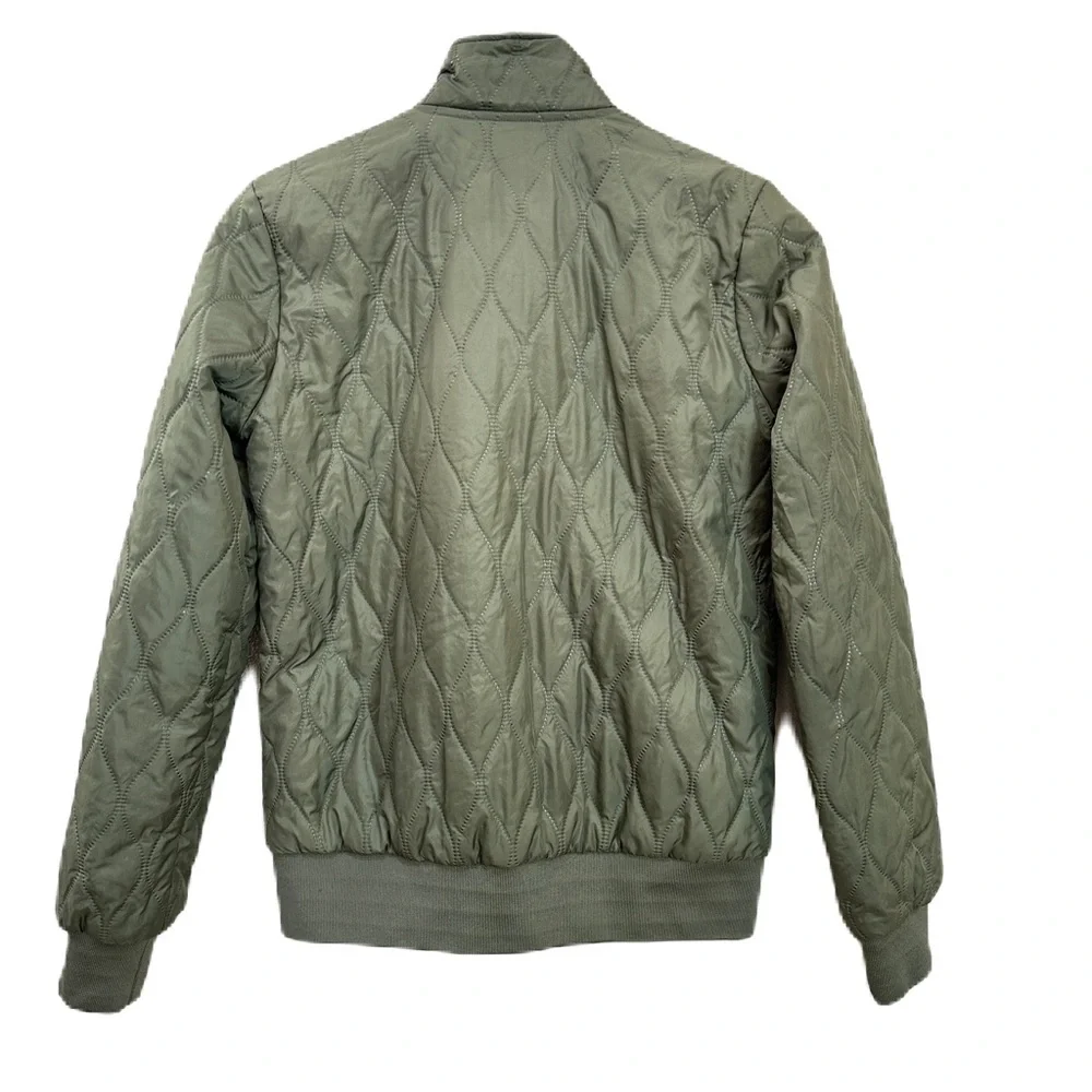 Nike Quilted Puffer Bomber Green‎ Jacket Women’s Medium
